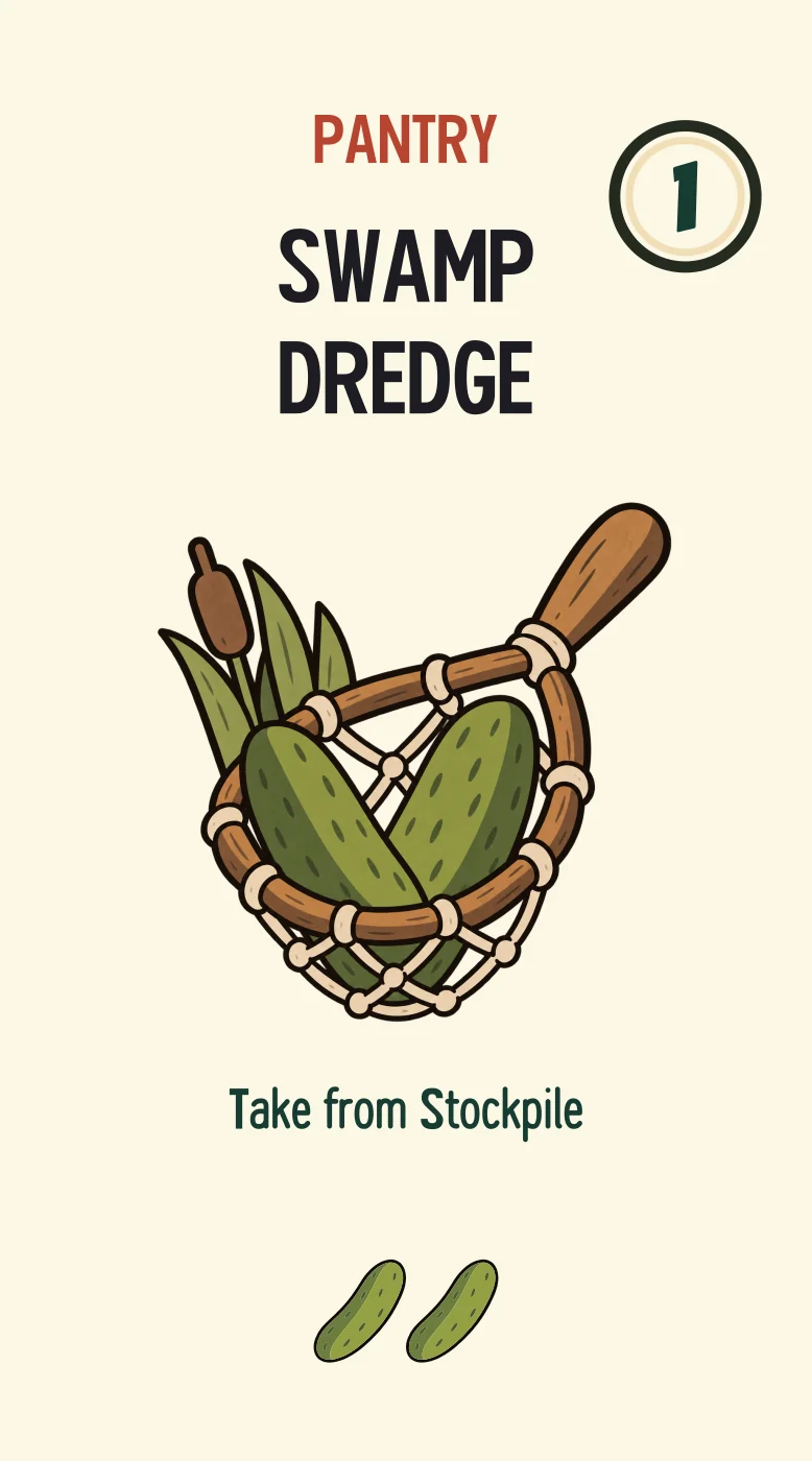 Swamp Dredge illustrated game card